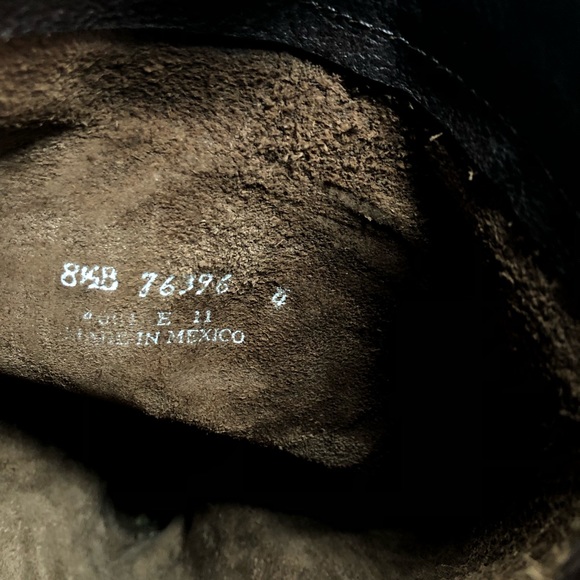 Frye Jane Chocolate Brown Tall Strappy Pull-On Chunky Heel Boots - Picture 11 of 11